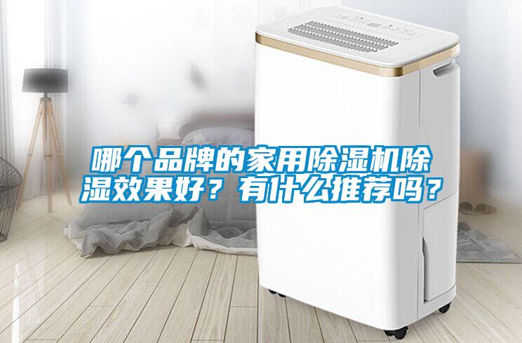 哪个品牌的家用除湿机除湿效果好？有什么推荐吗？