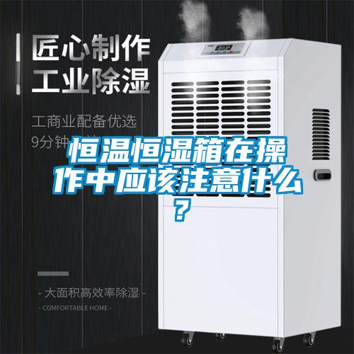 恒温恒湿箱在操作中应该注意什么？