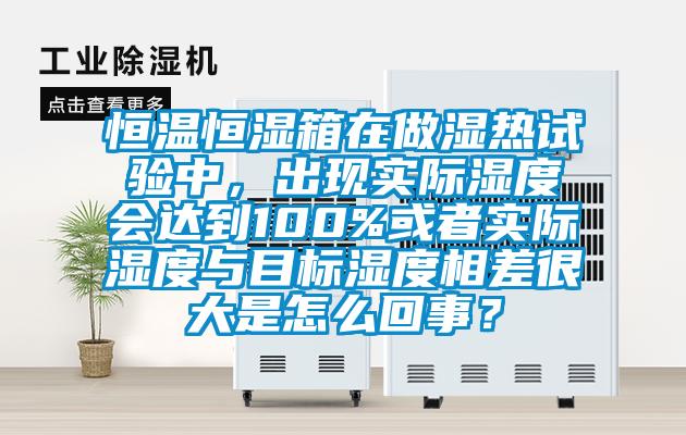 恒温恒湿箱在做湿热试验中，出现实际湿度会达到100%或者实际湿度与目标湿度相差很大是怎么回事？